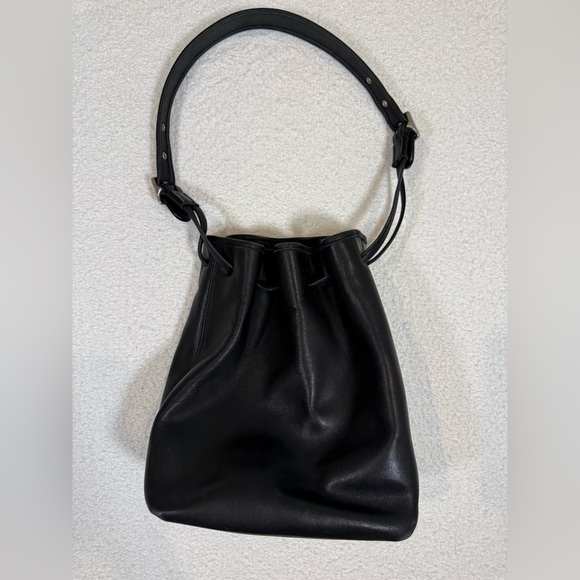 Genuine Coach Vintage USA Legacy Drawstring Leather Hobo Bag 9166 Black Leather - Picture 1 of 7